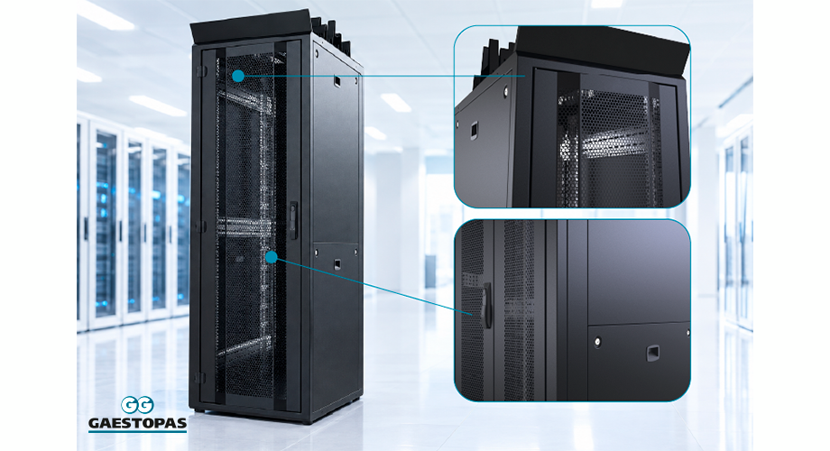 Soluciones Gaestopas para organizar y proteger el cableado dentro de un armario rack