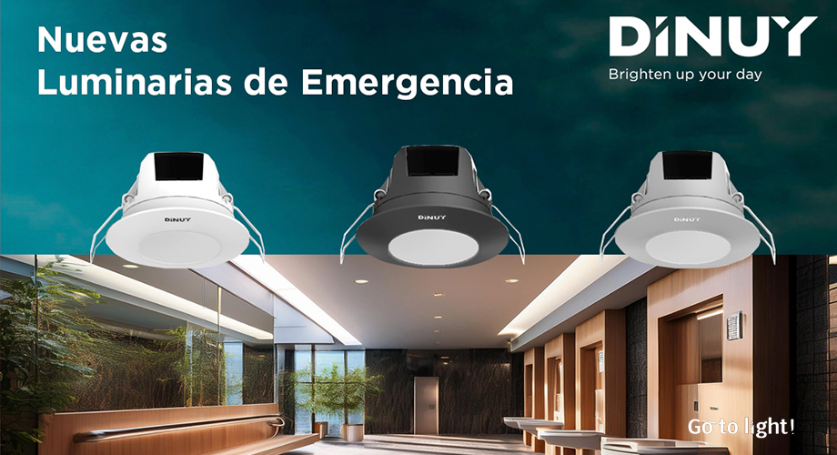 DINUY presenta su nueva luminaria de emergencia compacta y fácil de instalar