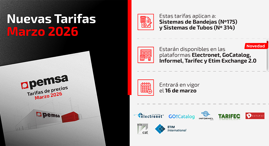Nuevas listas de precios Nº 175 y Nº 314 Pemsa