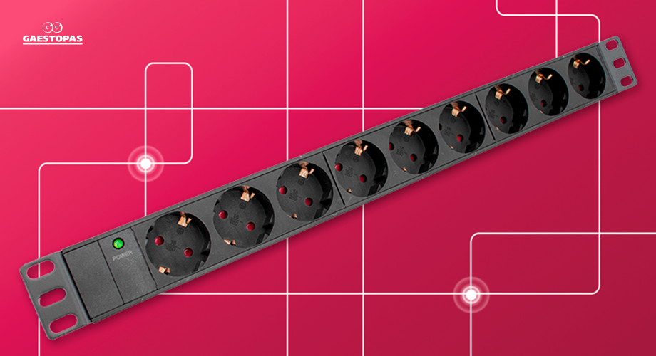 PDU horizontal para rack de Gaestopas
