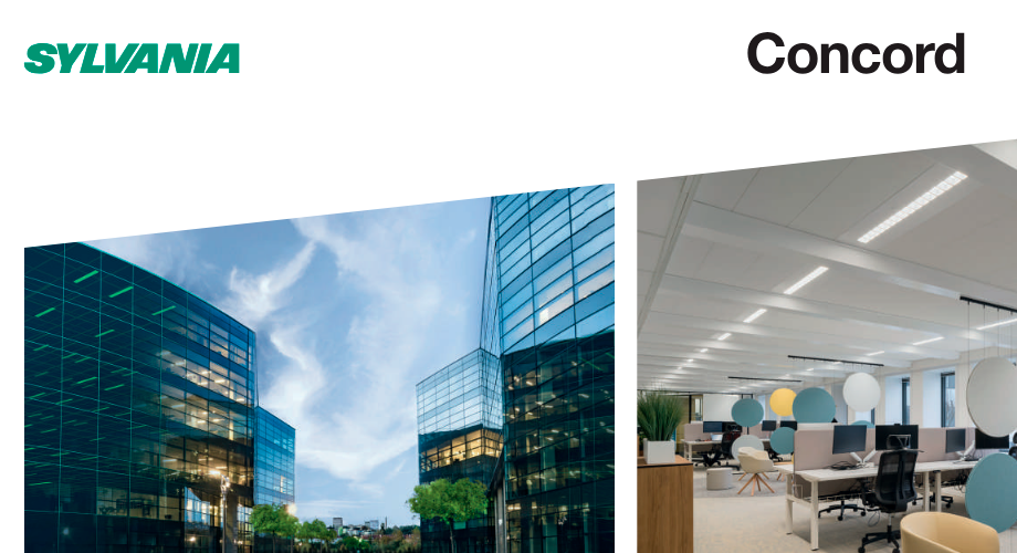 Catálogo de iluminación para oficinas Sylvania 2025