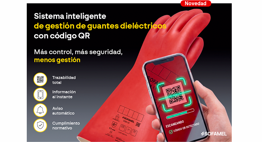 SOFAMEL impulsa la digitalización de los EPI con un sistema inteligente de gestión de guantes dieléctricos