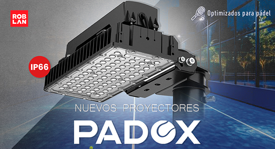 Proyectores optimizados para pádel